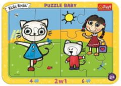 Trefl Baby puzzle Kicia Kocia: Šťastné mačiatko 2v1, 10 dielikov