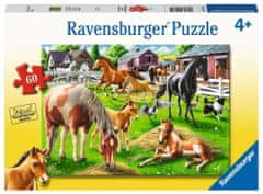 Ravensburger Puzzle Šťastné kone 60 dielikov