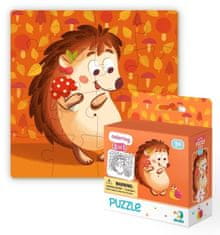 Dodo Toys Puzzle s omaľovánkou Ježko 16 dielikov