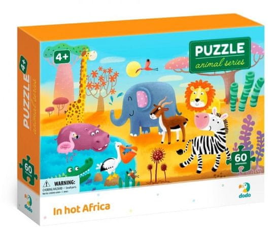 Dodo Toys Puzzle Zvieratá: Vedro v Afrike 60 dielikov