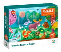 Dodo Toys Puzzle Zvieratá: Podivuhodné lesné zvieratá 60 dielikov