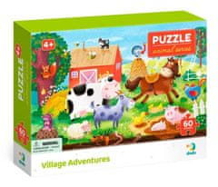 Dodo Toys Puzzle Zvieratá: Vidiecke dobrodružstvá 60 dielikov