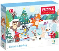 Dodo Toys Puzzle Ročné obdobie: Čarovné zimné korčuľovanie 60 dielikov