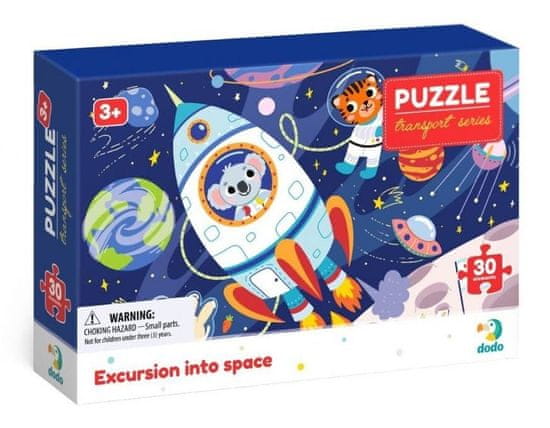 Dodo Toys Puzzle Doprava: Výlet do vesmíru 30 dielikov