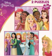 EDUCA Puzzle Disney princeznej 2x100 dielikov