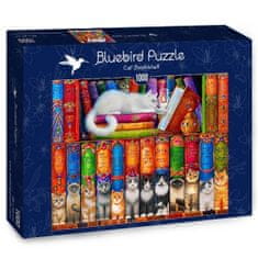 Blue Bird Puzzle Mačacia knižnica 1000 dielikov