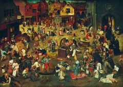 Blue Bird Puzzle Boj medzi karnevalom a pôstom (1559) 1000 dielikov