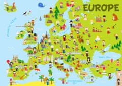 Blue Bird Puzzle Mapa Európy 150 dielikov