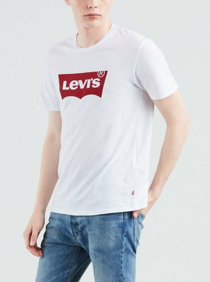 Levis Biele pánske tričko s potlačou Levi's