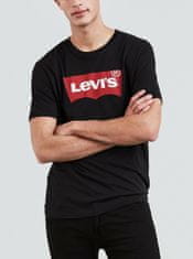 Levis Čierne pánske tričko s potlačou Levi's L