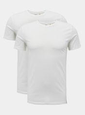 Levis Sada dvoch bielych pánskych basic tričiek Levi's 3XL