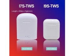 commshop Bezdrôtové bluetooth slúchadlá i9s TWS s dobíjacím puzdrom a príslušenstvom (iOS+Android)