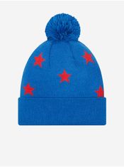 New Era Červeno-modrá chlapčenská vzorovaná čiapka New Era Star Bobble UNI