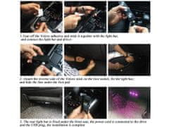 commshop Farebné LED RGB podsvietenie do auta