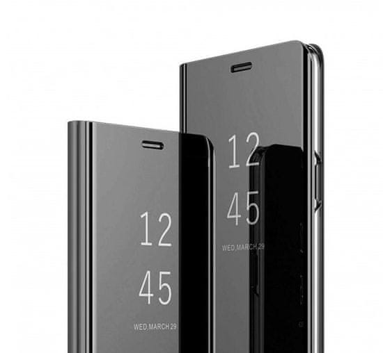 Oem Clear View púzdro pre Samsung Galaxy A01 A015 - čierne