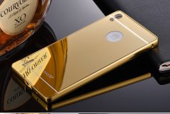 Oem Hliníkový kryt MIRROR pre Huawei Ascend P7 - Zlatý