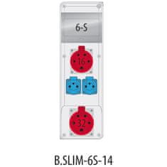 Solex Rozvodnica R-BOX SLIM 1x32A/5,1x16A/5 B.SLIM-6S-14