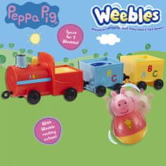 TM Toys PEPPA Pig WEEBLES - Roly Poly figúrky a vláčik