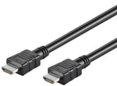 Goobay HDMI High Speed kábel + Ethernet - HDMI A > HDMI A, 0.5 m, čierny, bulk; 58438