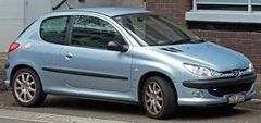 Plastové lemy blatníka Peugeot 206 1998 - 2012 3 dverový hatchback, 4 dielna sada