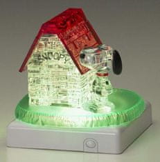 HCM Kinzel 3D Crystal puzzle Snoopy a domček 50 dielikov