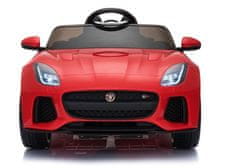 Lean-toys Jaguar F-Type Červené auto na batérie