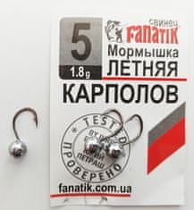 FANATIK Háčik s priebežnou záťažou Kaprolov, 3 ks - veľ. 5, hmotnosť 1,8 g