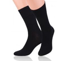 STEVEN Pánske ponožky merino wool NERO (čierna) EU 44-46