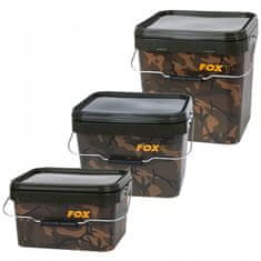 FOX Vedro Camo Square Carp Buckets - objem 17 litrov