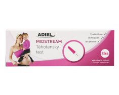 Adiel ADIEL Midstream tehotenský test, 3 ks 