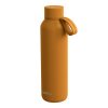 QUOKKA Nerezová fľaša / termoska s pútkom MUSTARD, 630ml, 40173