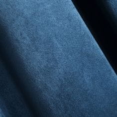 DESIGN 91 Zamatový záves s krúžkami - Melanie, námornícky modrý 215 x 250 cm