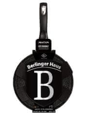 Berlingerhaus Panvica na palacinky s mramorovým povrchom 28 cm Black Silver Collection BH-7137