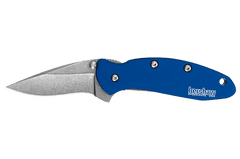 Kershaw 1670NBSW BLUR vreckový nôž 5 cm, modrá, hliník, Stonewash