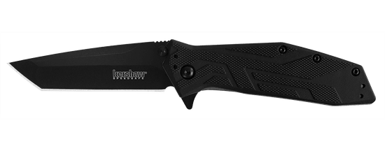 Kershaw 1990X BRAWLER vreckový nôž s asistenciou 7,6 cm, celočierny, GFN