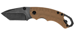 Kershaw 8750TTANBW SHUFFLE II FDE vreckový nôž 6,6 cm, Blackwash, hnedá, GFN