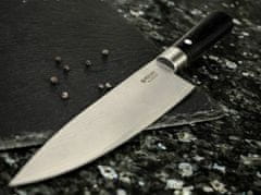 Böker Manufaktur 130420SET sada kuchynských nožov 3ks, čierna preglejka, damašek