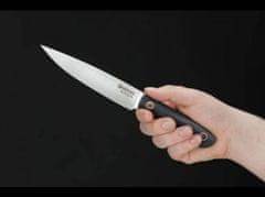 Böker Manufaktur 131265 Saga univerzálny kuchynský nôž 15,2 cm, čierna, G10