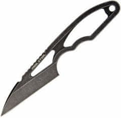 Real Steel 3543 Alieneck nôž na krk 7,6 cm, celooceľový, Black Stonewash, puzdro Kydex
