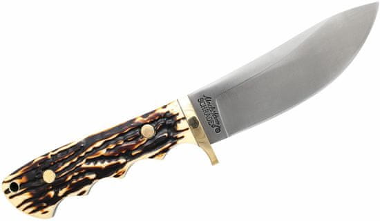 Schrade 183UH Uncle Henry Elk Hunter lovecký nôž 11,7 cm, Staglon - plast, kožené puzdro