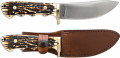 Schrade 183UH Uncle Henry Elk Hunter lovecký nôž 11,7 cm, Staglon - plast, kožené puzdro