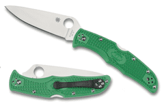 Spyderco C10FPGR Endura 4 Flat Ground vreckový nôž 9,5 cm, zelená, FRN