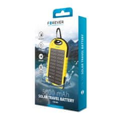 Forever GSM011226 Solar power bank 5000 mAh STB-200 yellow