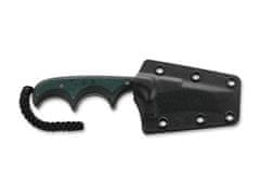 CRKT CR-2386 MINIMALIST TANTO GREEN BLACK malý nôž na krk 5,4 cm, zeleno-čierna, Micarta