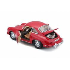 BBurago 1:24 Porsche 356B Coupe (1961) červená