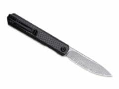 Civilight C2003DS-1 Exarch Damascus vreckový nôž 8,2 cm, damašek, tmavá, G10, uhlíkové vlákno