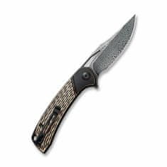 Civilight C2005DS-2 Dogma Damascus Copper Black vreckový nôž 8,8 cm, čierna, damašek, meď, 