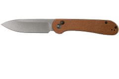 Civilight C2103D Button Lock Elementum Brown Stonewash vreckový nôž 8,9cm, hnedá, Micarta