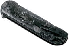 Civilight C907C-DS2 Elementum Damascus/CFSilvery vreckový nôž 7,5cm, damašek, uhlíkové vlákno, striebro