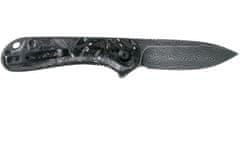 Civilight C907C-DS2 Elementum Damascus/CFSilvery vreckový nôž 7,5cm, damašek, uhlíkové vlákno, striebro